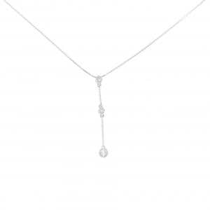 K18WG ダイヤモンド ネックレス 0.12CT