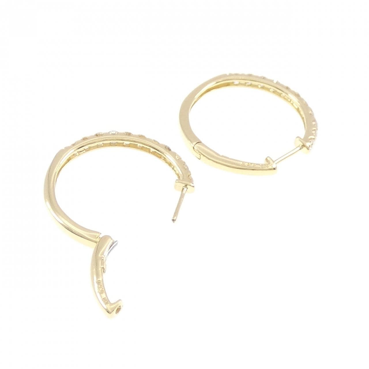 【新品】K18YG ダイヤモンド ピアス 1.00CT