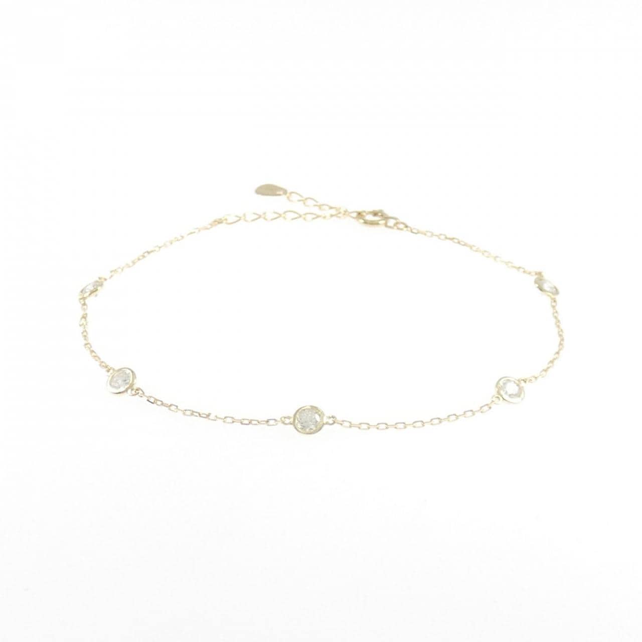 【リメイク】K10YG ダイヤモンド ブレスレット 0.25CT