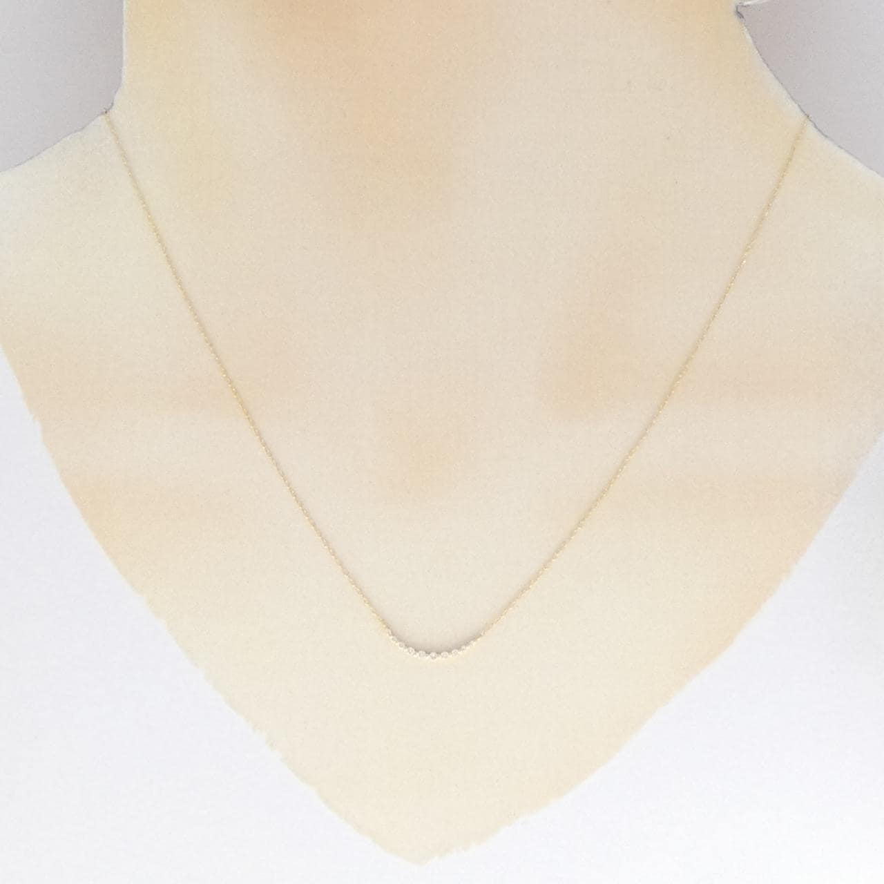 K18YG ダイヤモンド ネックレス 0.08CT