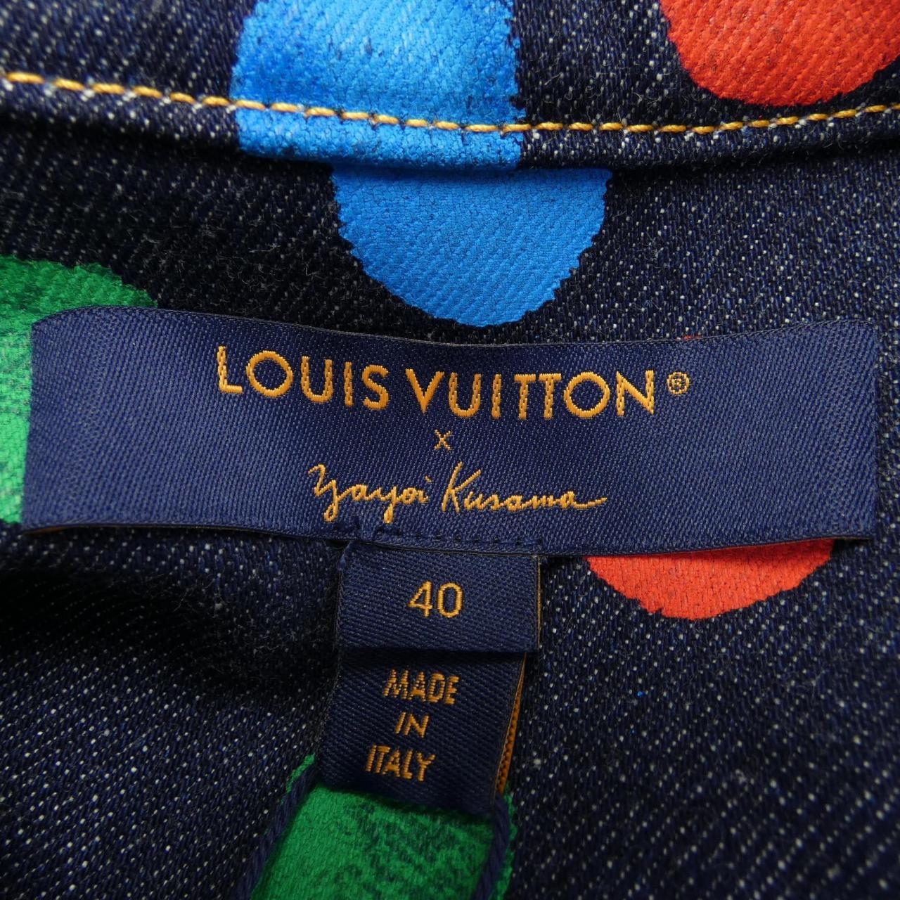 ルイヴィトン LOUIS VUITTON LV×YK ペインティッド ドット デニムジャケット FOJA33VY5 草間彌生 デニムジャケット