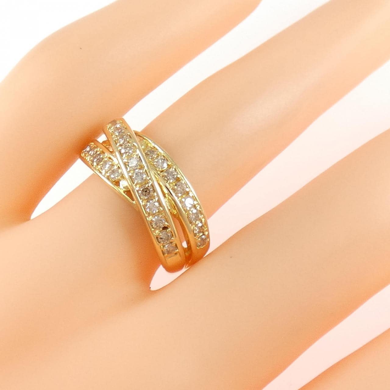 K18YG ダイヤモンド リング 0.52CT