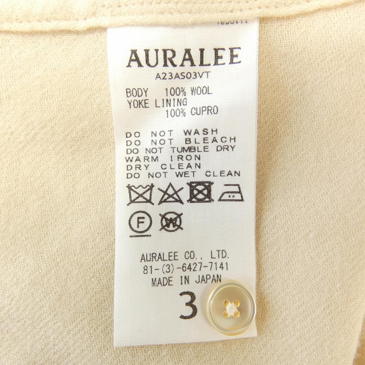 オーラリー AURALEE シャツ