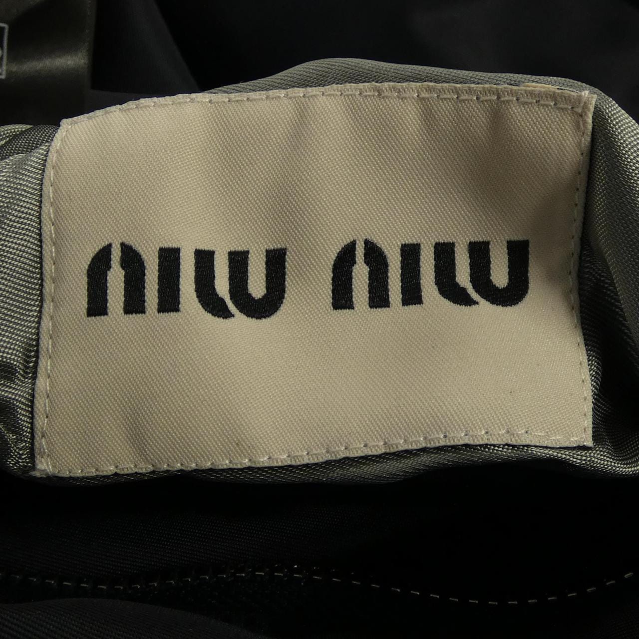 ミュウミュウ MIU MIU TECHNICAL GAZAR AND FLEECE BOMBER JACKET ML1390 SOOO 18SW ブルゾン