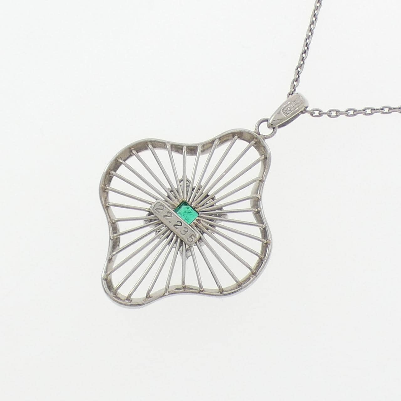 PM900/PT850 エメラルド ネックレス 0.235CT