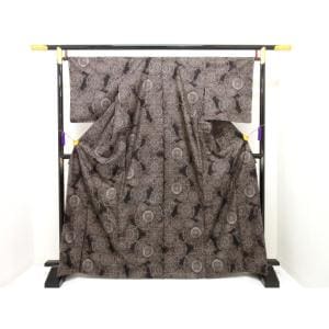 【未使用品】紬　本場大島紬　証紙付　九マルキ　身幅２Ｌ寸