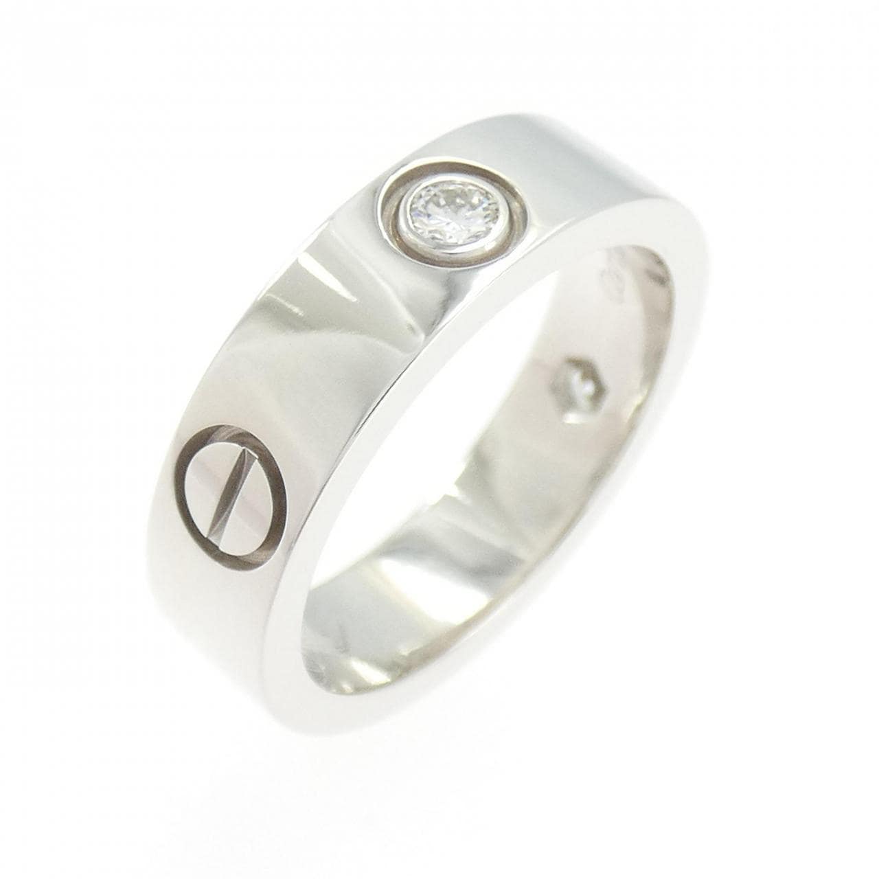 カルティエ ラブ ハーフダイヤ リング