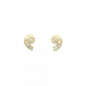 K18YG ダイヤモンド ピアス 0.18CT