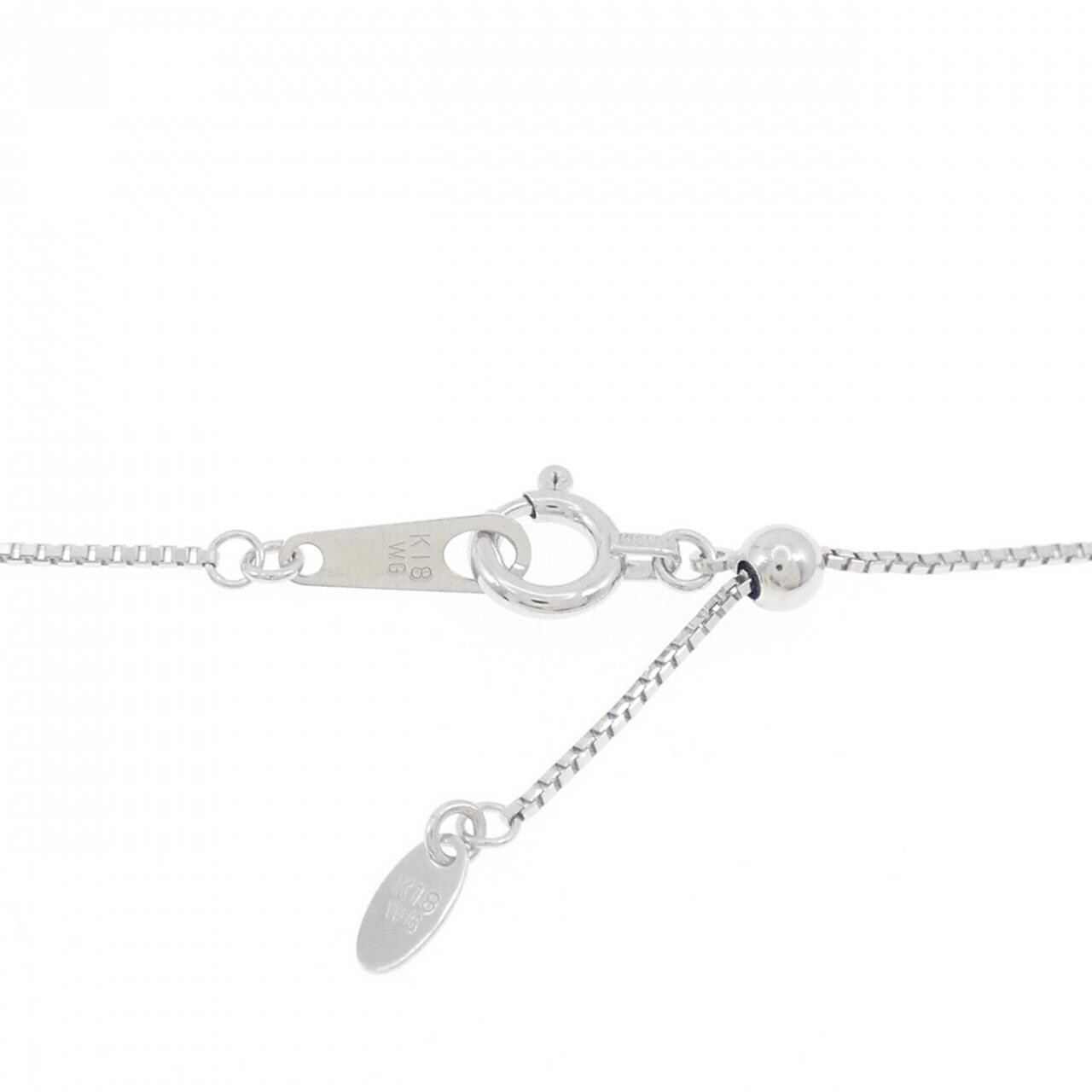 K18WG ダイヤモンド ネックレス 0.28CT