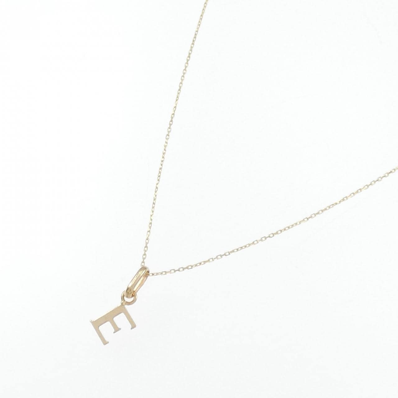 【新品】K10YG イニシャルE ネックレス
