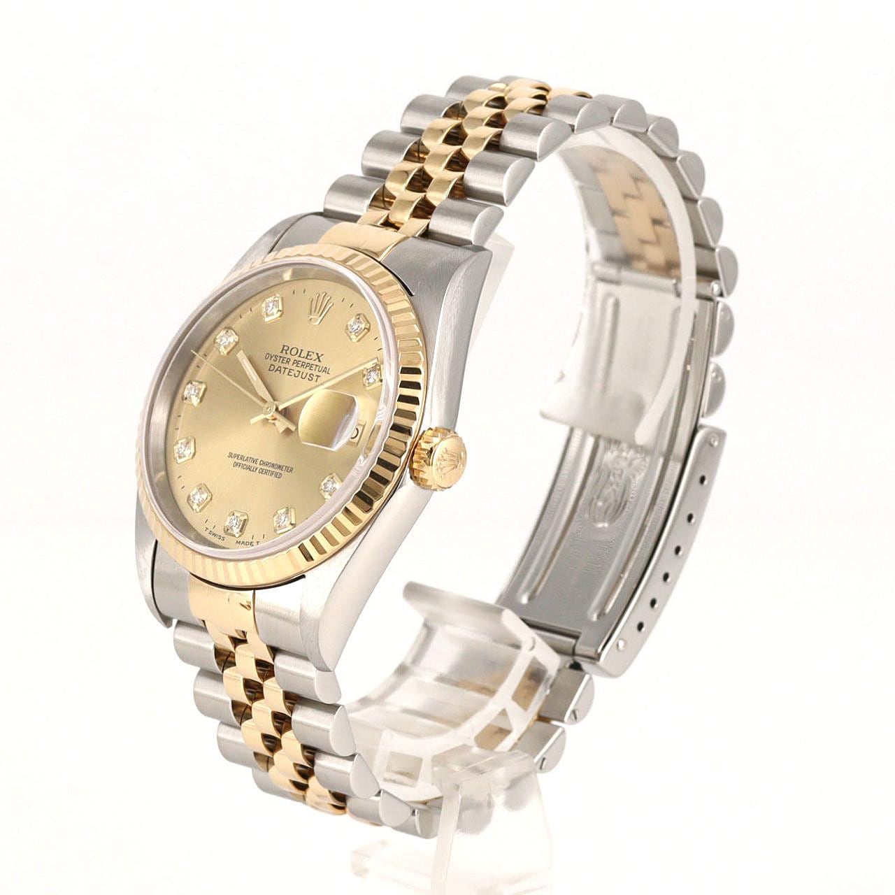 ロレックス デイトジャスト 16233G SSxYG 自動巻 W番