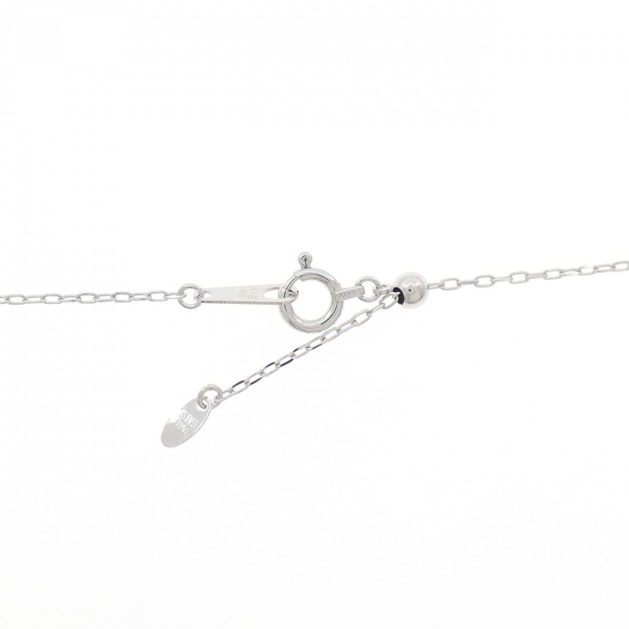 K18WG アクアマリン ネックレス