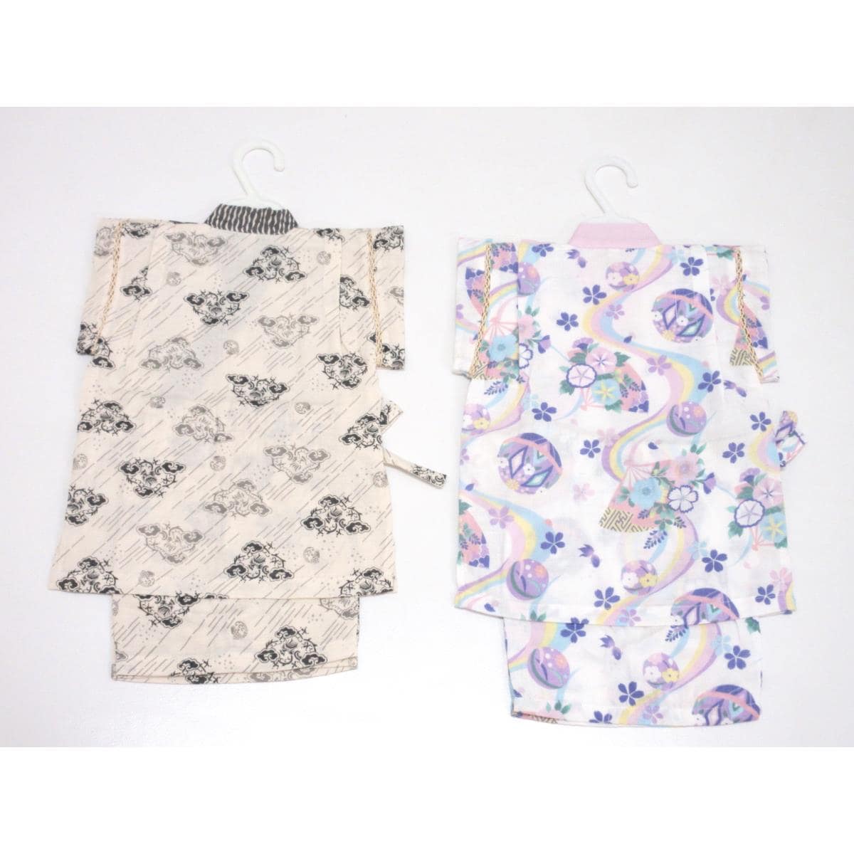 【未使用品】子供　ガーゼ甚平　２枚セット　８０ｃｍ
