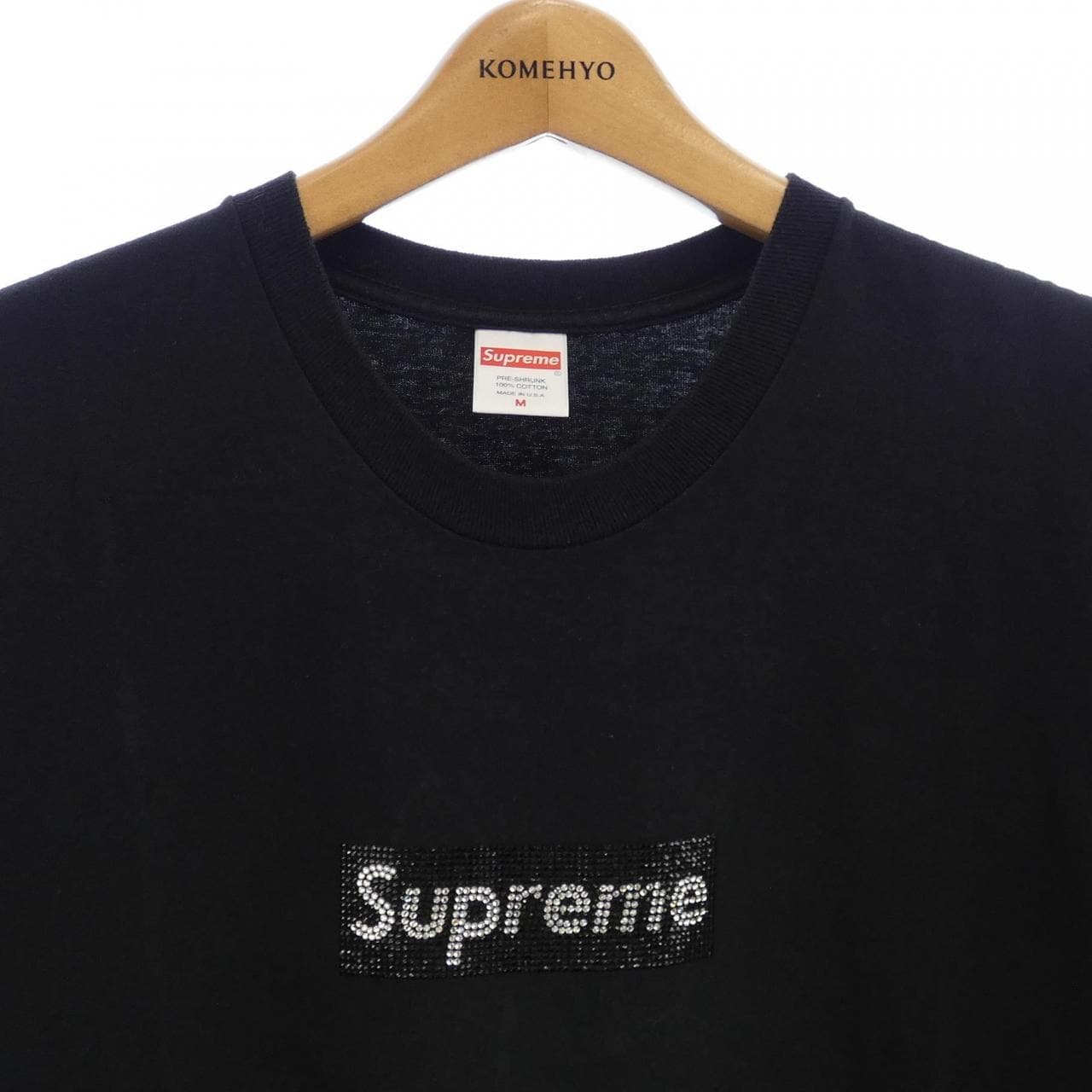 シュプリーム SUPREME Swarovski Box Logo Tシャツ
