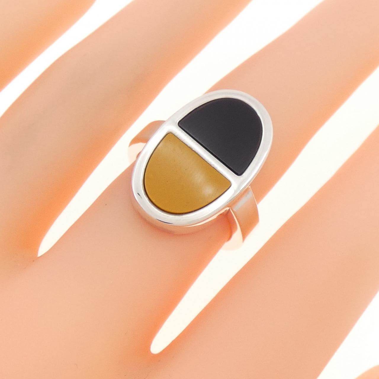 HERMES onyx ring
