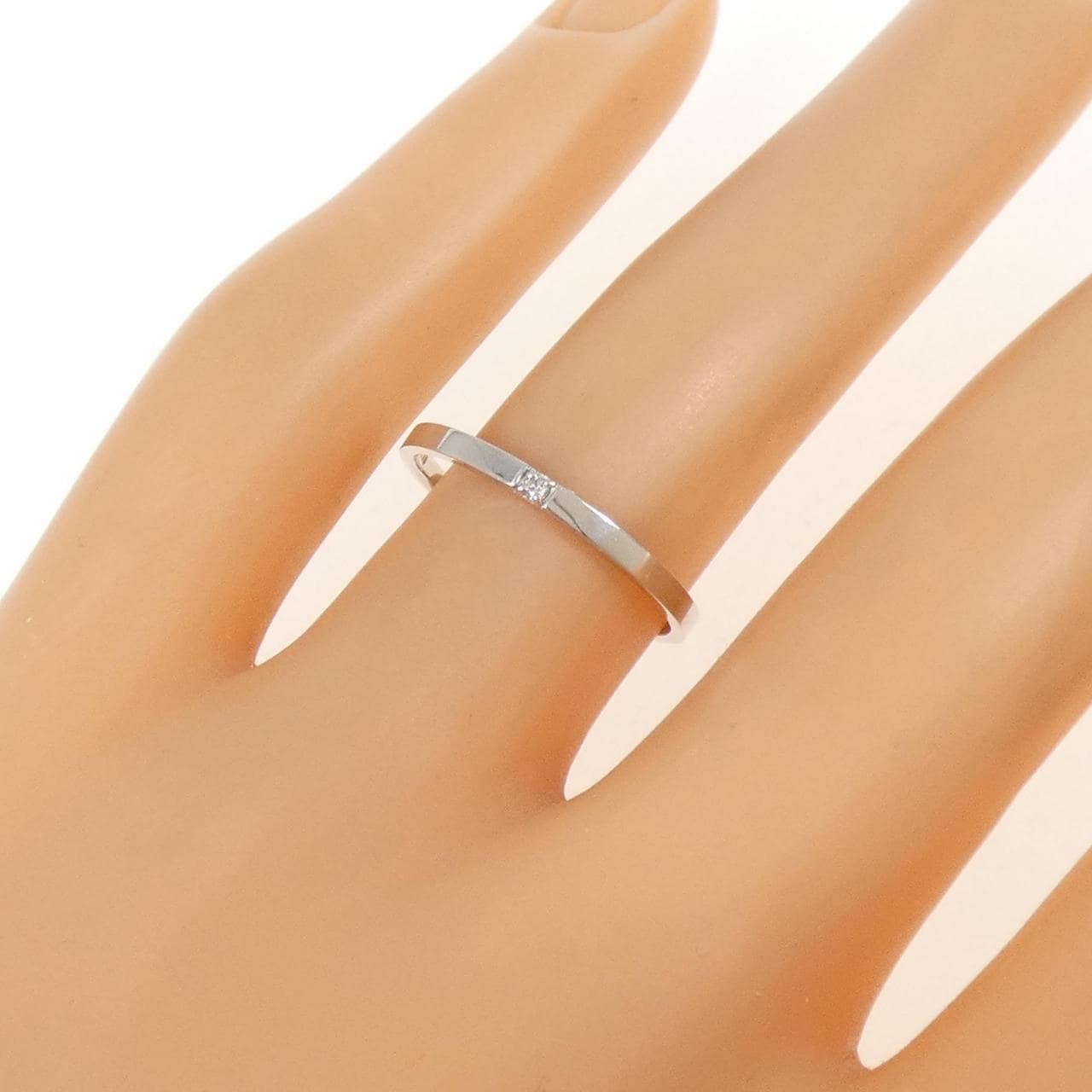 K18WG ダイヤモンド リング 0.01CT