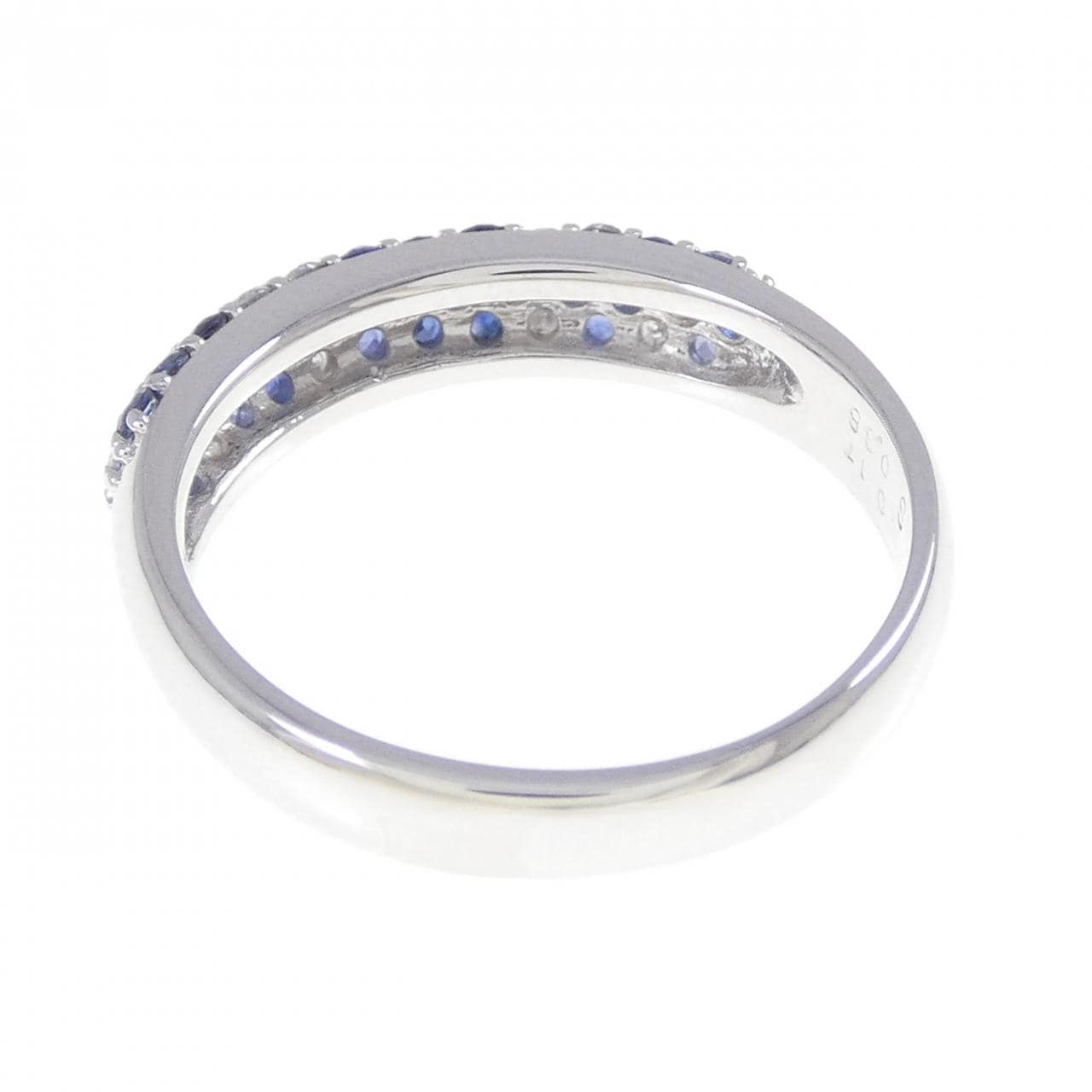 K18WG サファイヤ リング 0.38CT