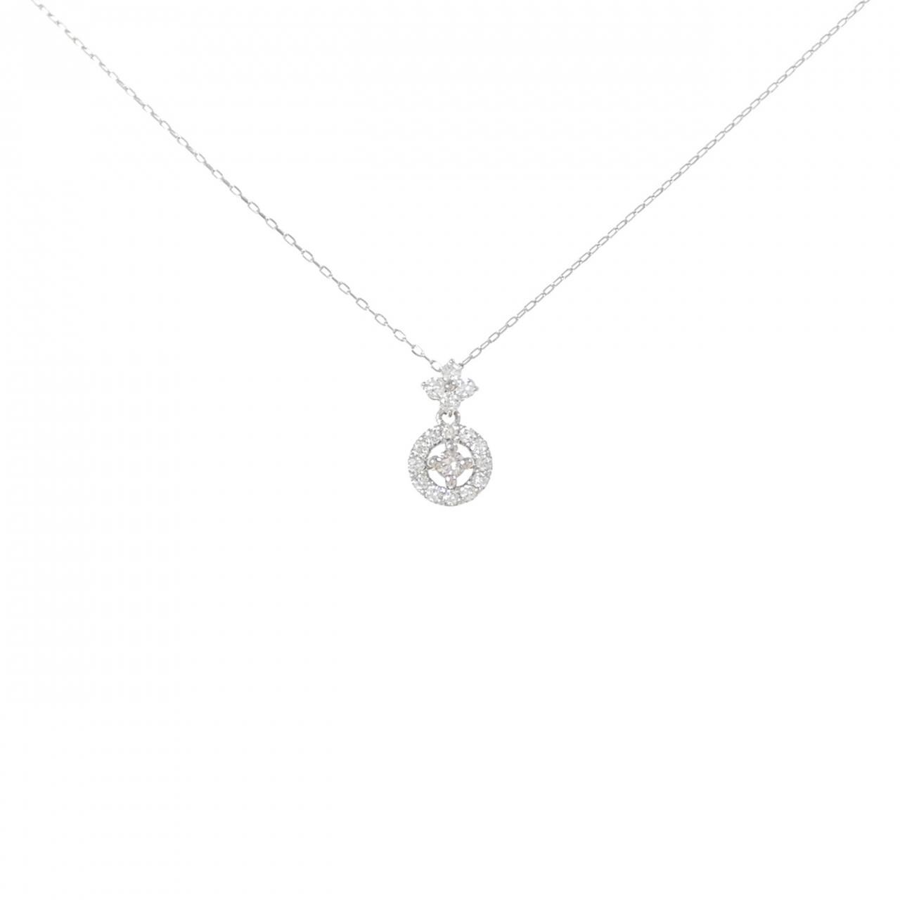 PT900 PT850 ピンクダイヤモンド ネックレス