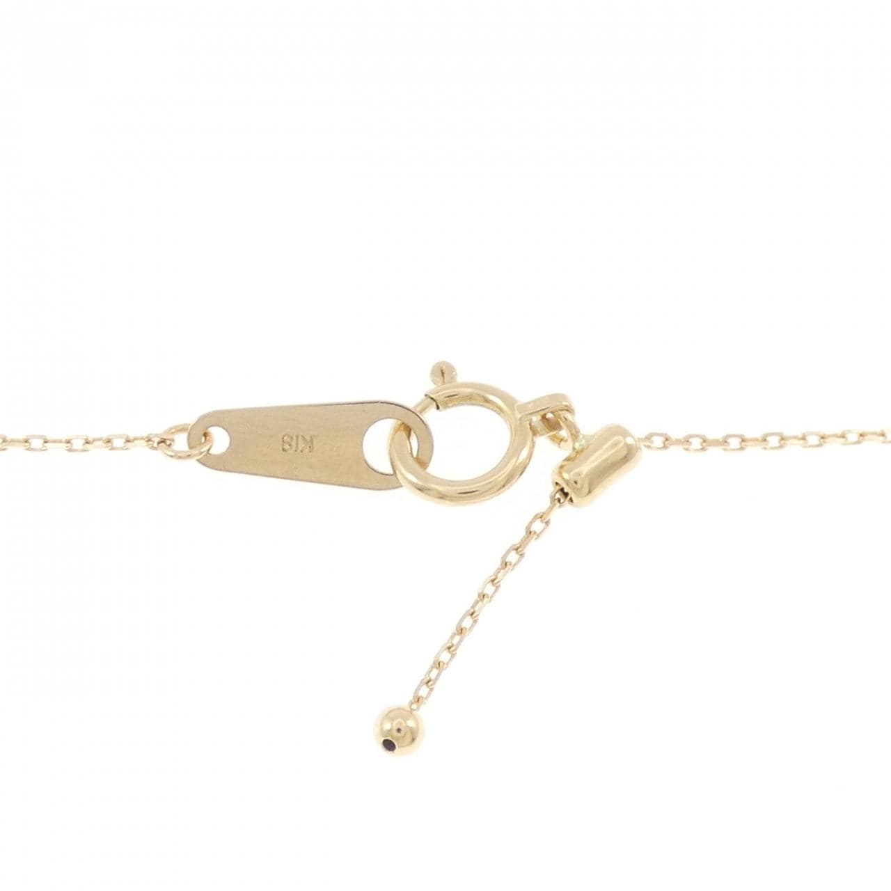 K18YG/K18WG ダイヤモンド ネックレス 0.31CT