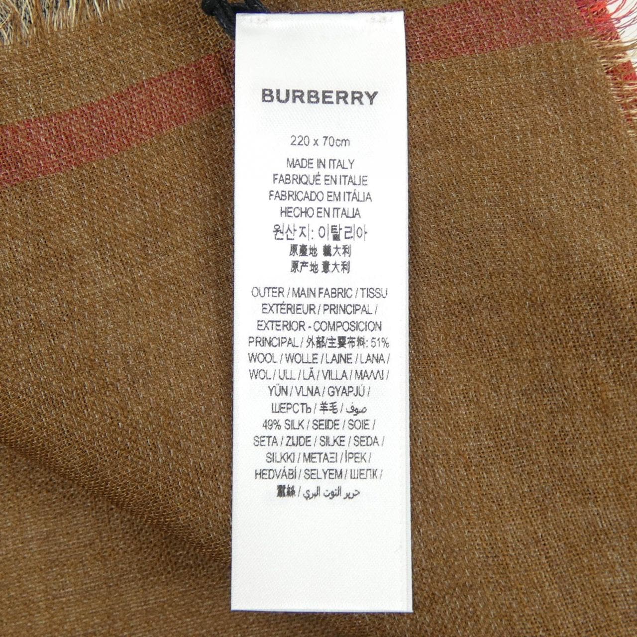 バーバリー BURBERRY 8074200 STOLE