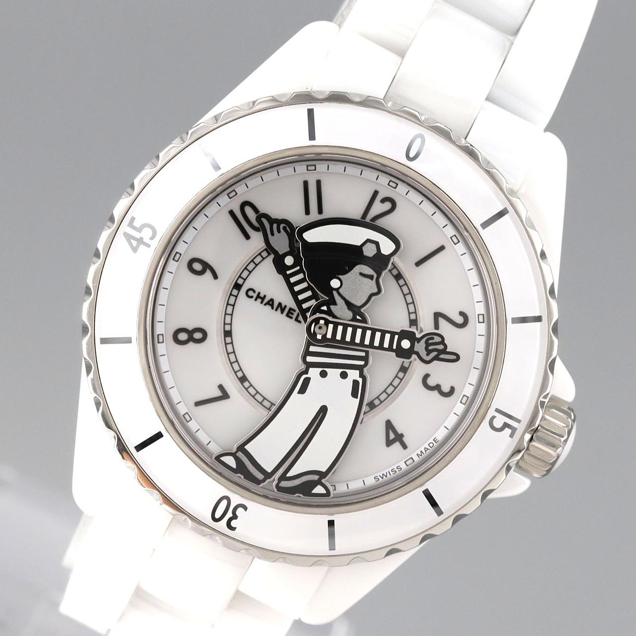 シャネル マドモアゼルJ12ラパウザ 38mmセラミック LIMITED H7481 セラミック 自動巻