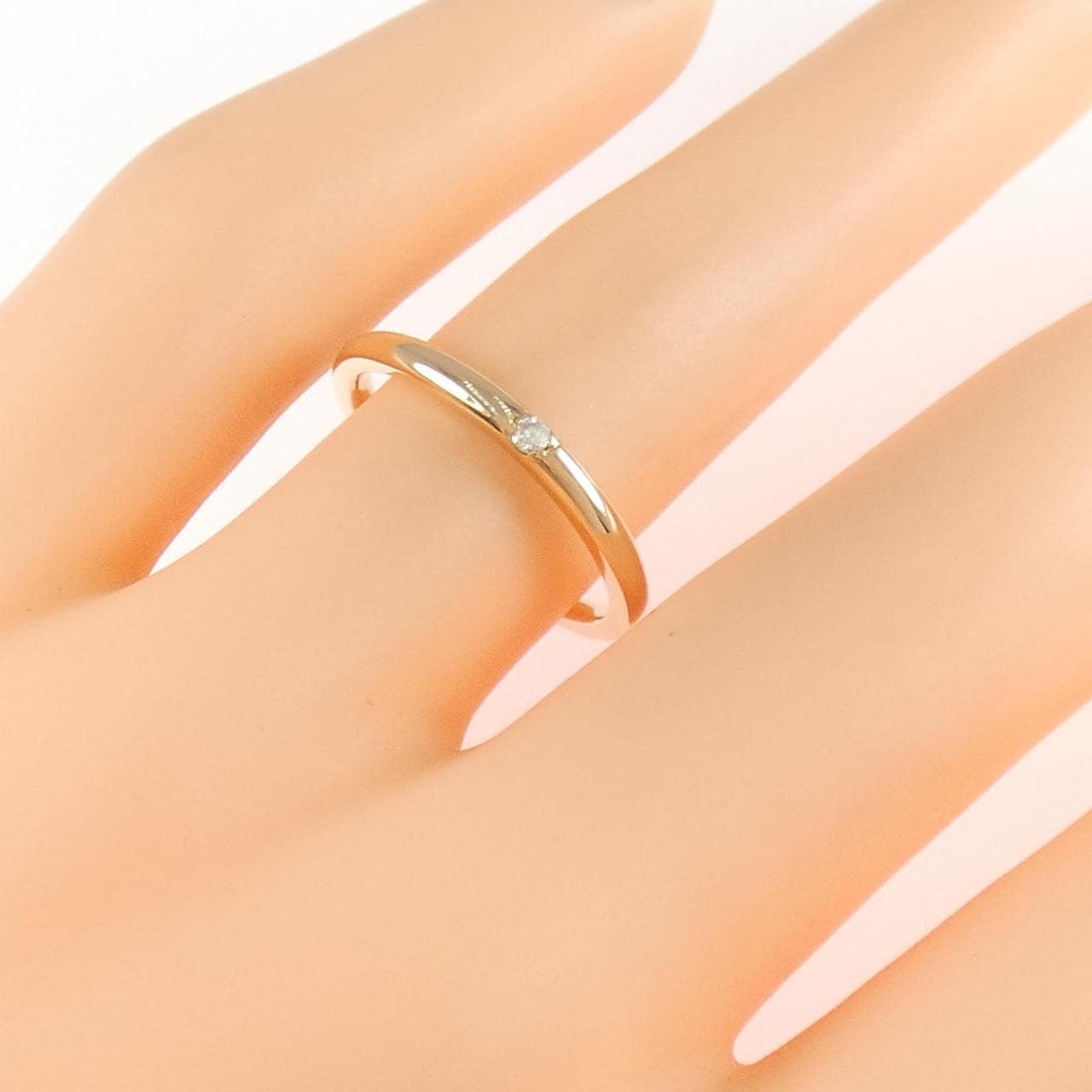 K18PG ダイヤモンド リング 0.02CT