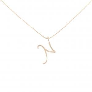 K10PG イニシャルN ダイヤモンド ネックレス 0.008CT