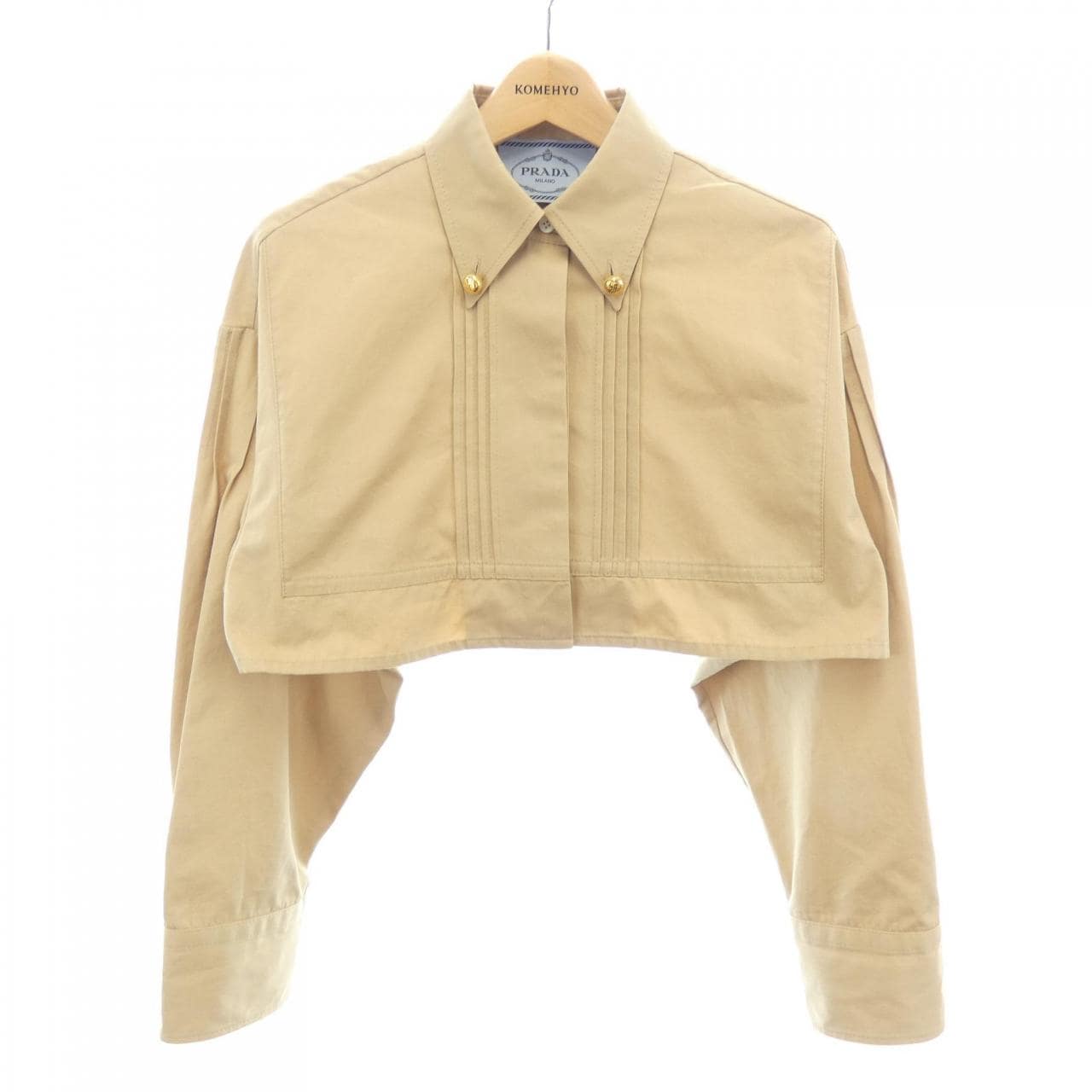 プラダ PRADA クロップド ポプリン ジャケット トライアングルロゴ P5390 SOOO 1BMS ジャケット