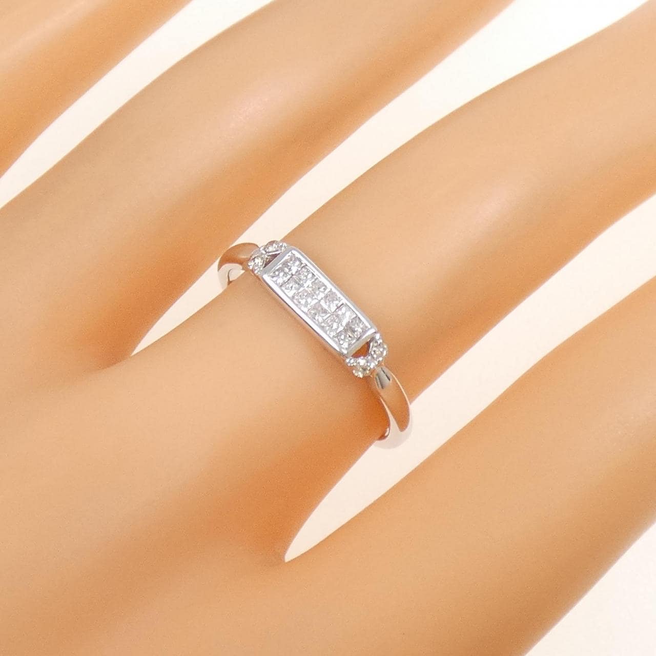 K18WG ダイヤモンド リング 0.20CT