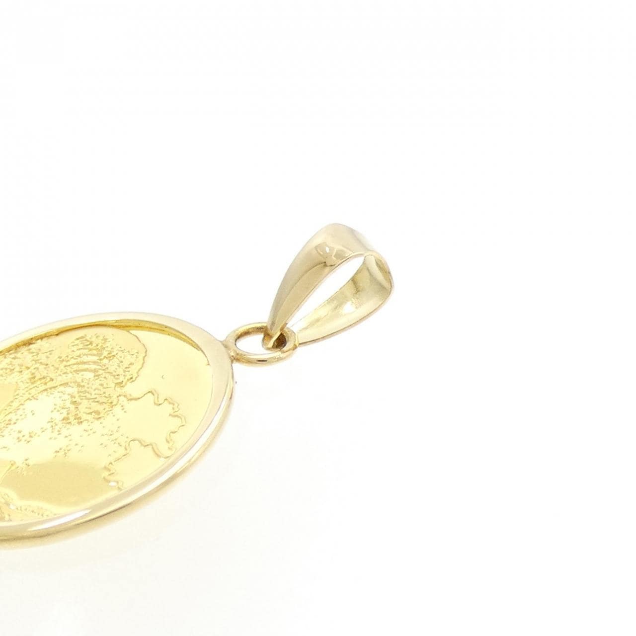 [BRAND NEW] K18YG (frame) coin pendant