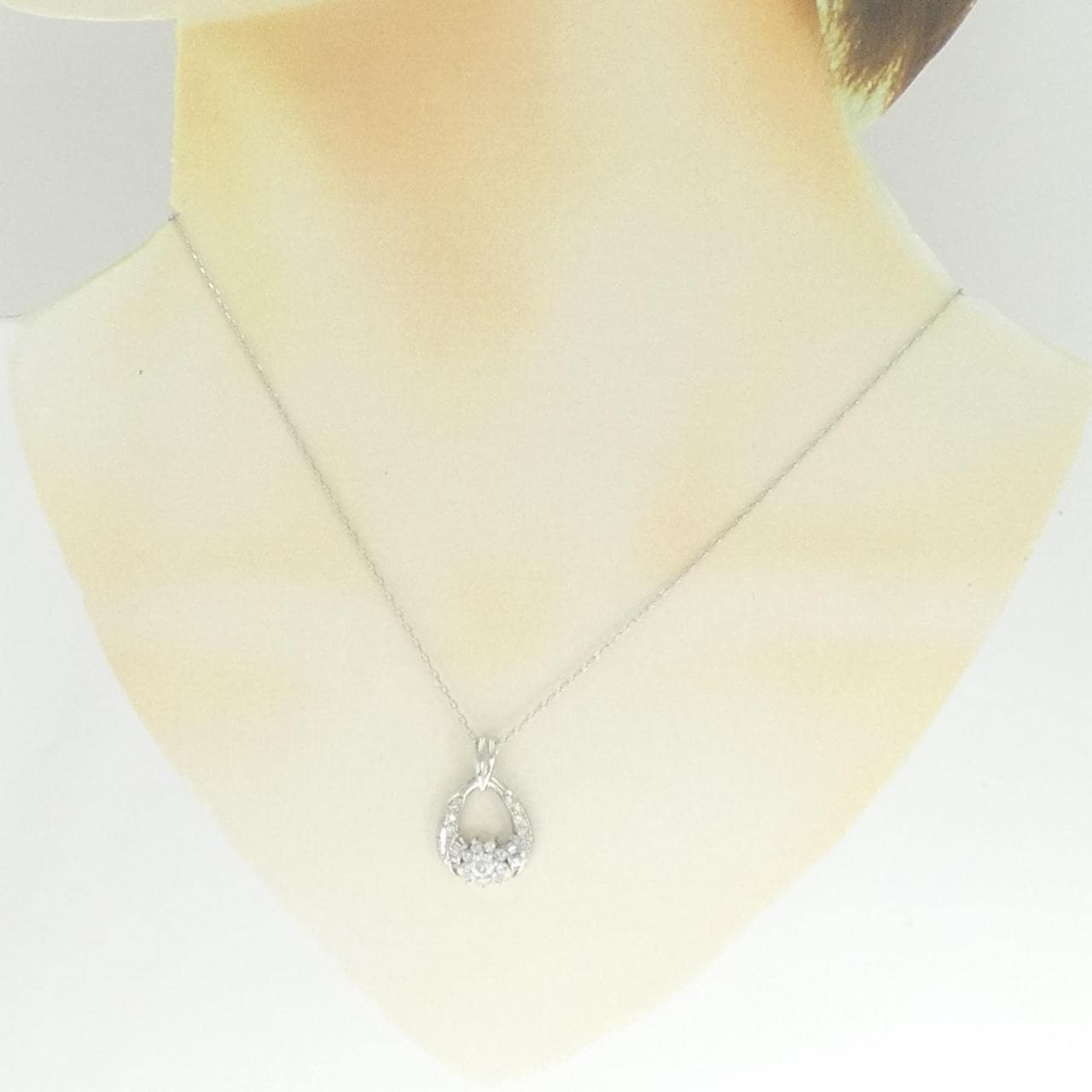 PT900/PT850 ダイヤモンド ネックレス 0.50CT
