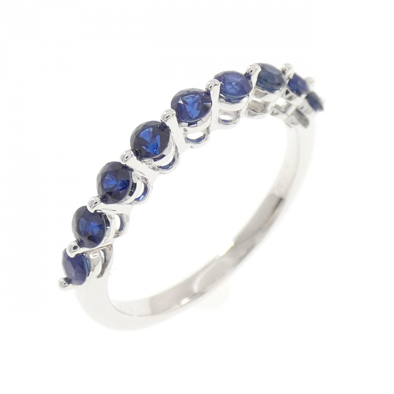 K18WG サファイヤ リング 0.70CT