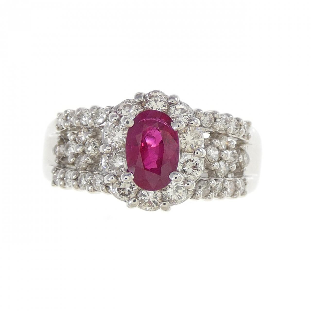 PT900 ルビー リング 0.50CT