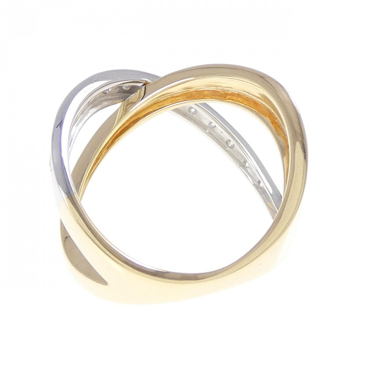 750YG/750WG ダイヤモンド リング 0.16CT