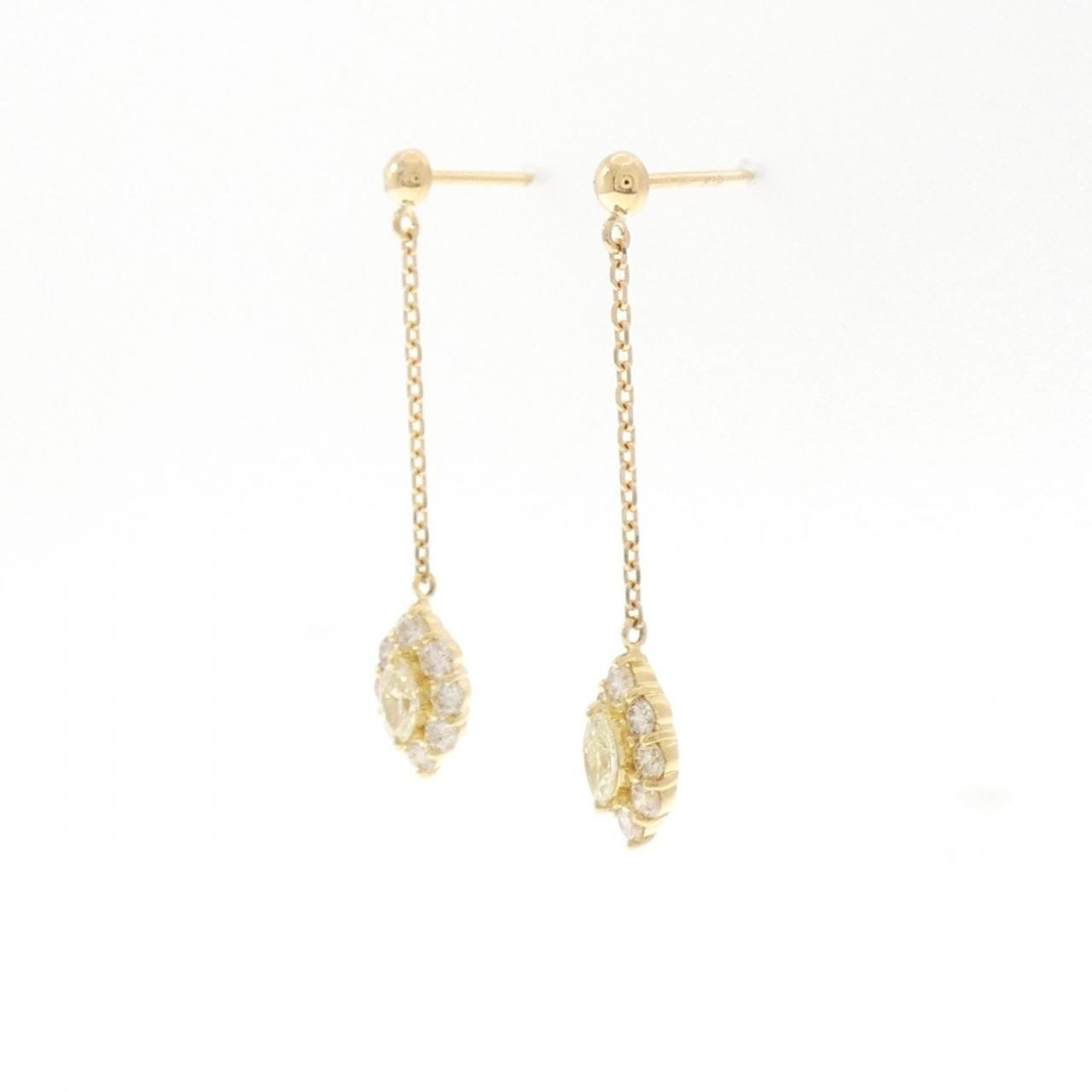 K18YG ダイヤモンド ピアス 0.52CT