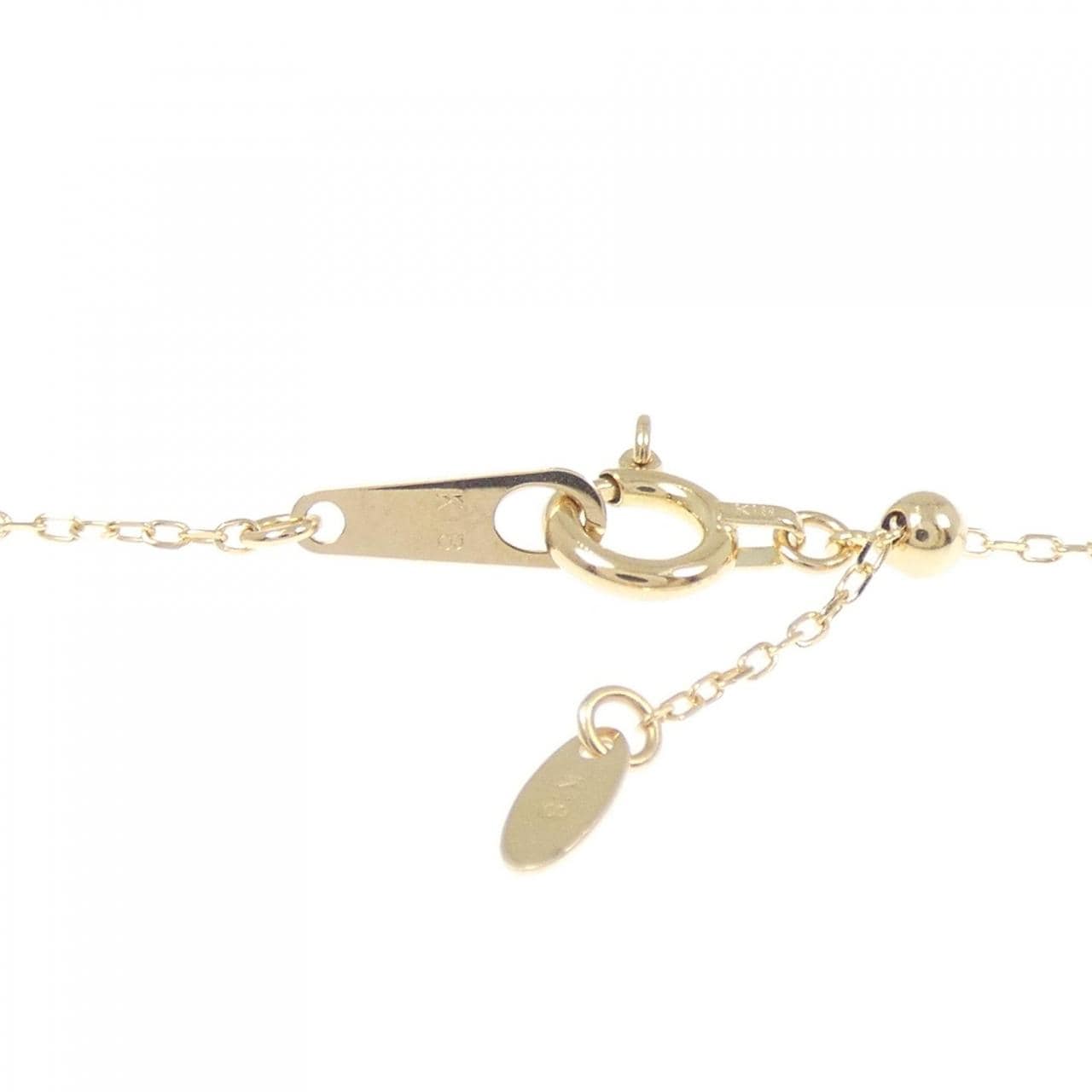 K18YG ホースシュー ダイヤモンド ネックレス 0.07CT