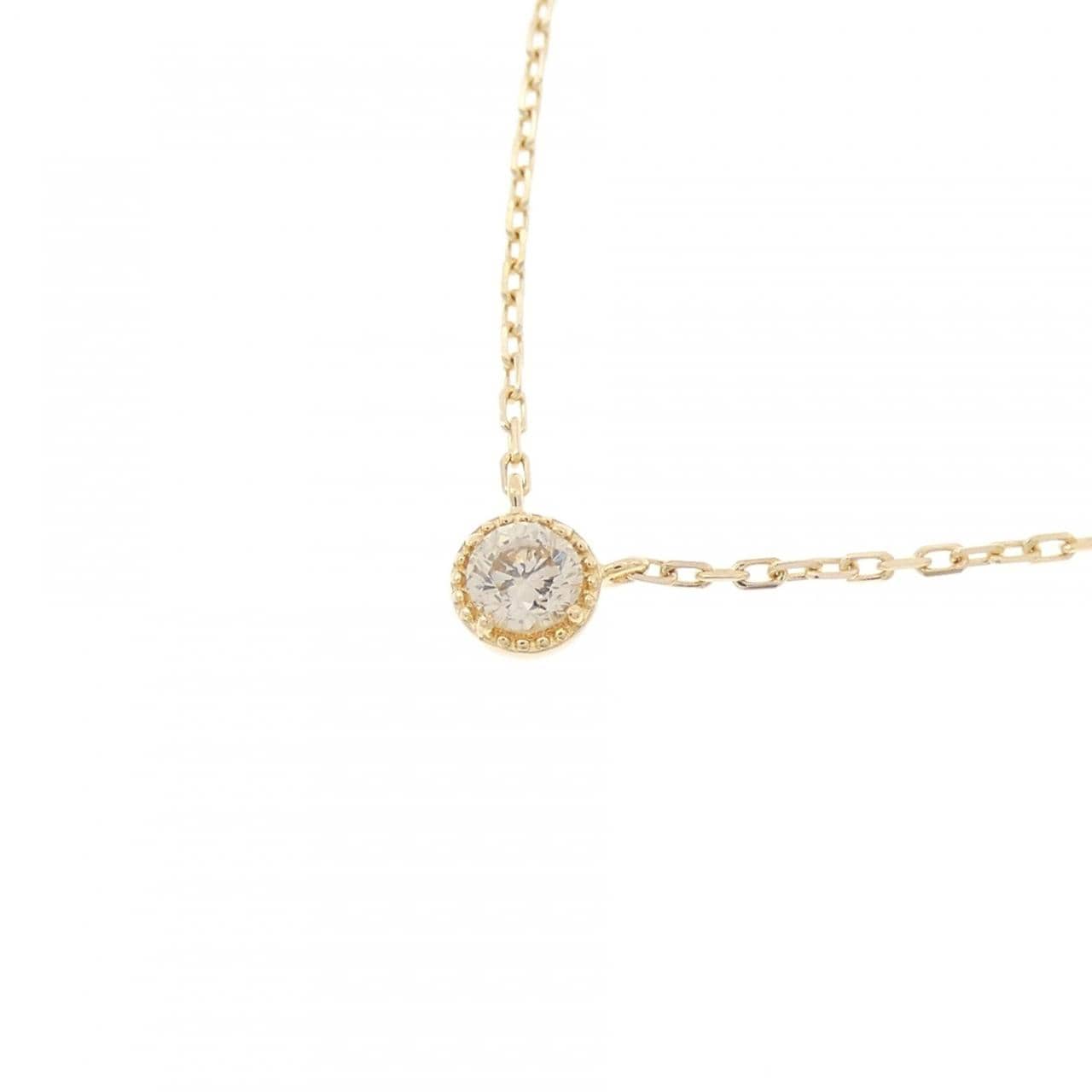 アガット ダイヤモンド ネックレス 0.07CT