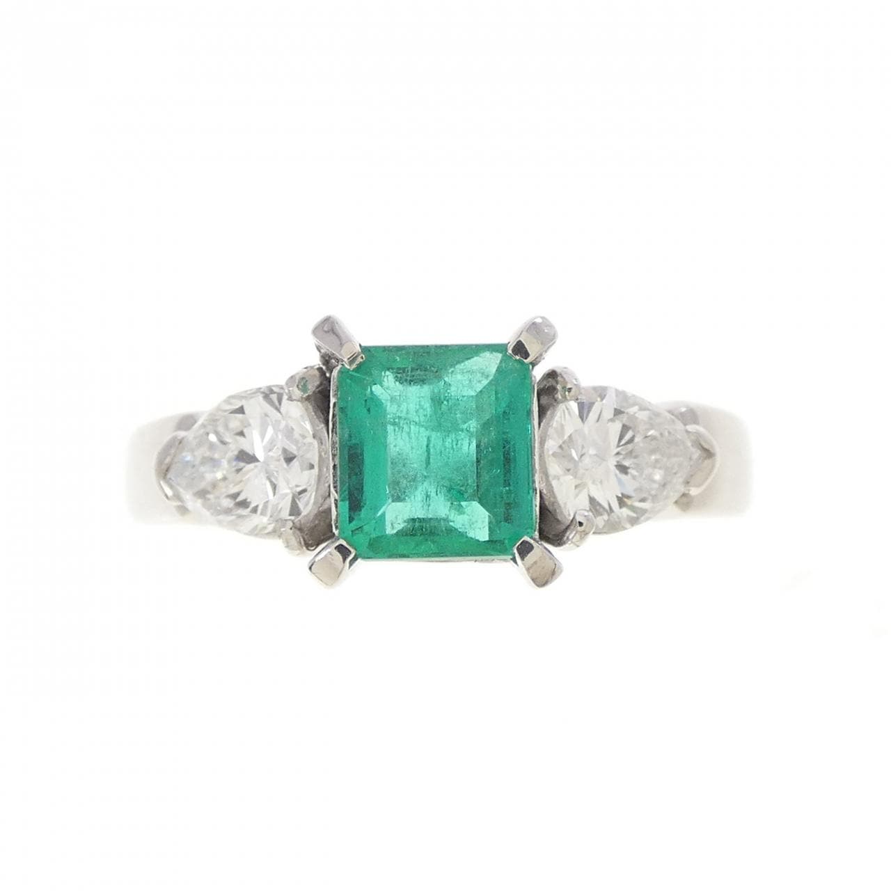PT900 エメラルド リング 0.68CT