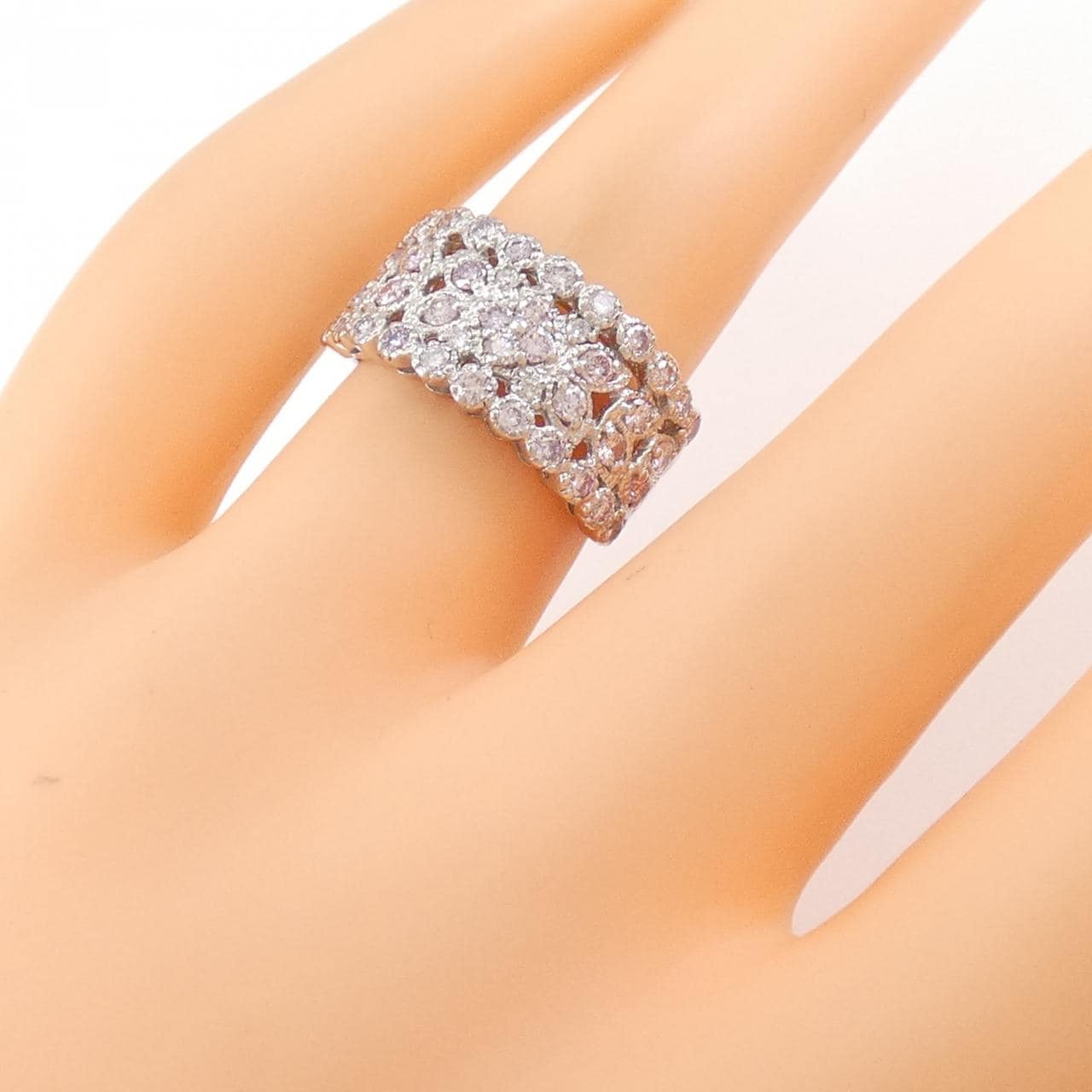PT900 ピンクダイヤモンド リング 0.82CT
