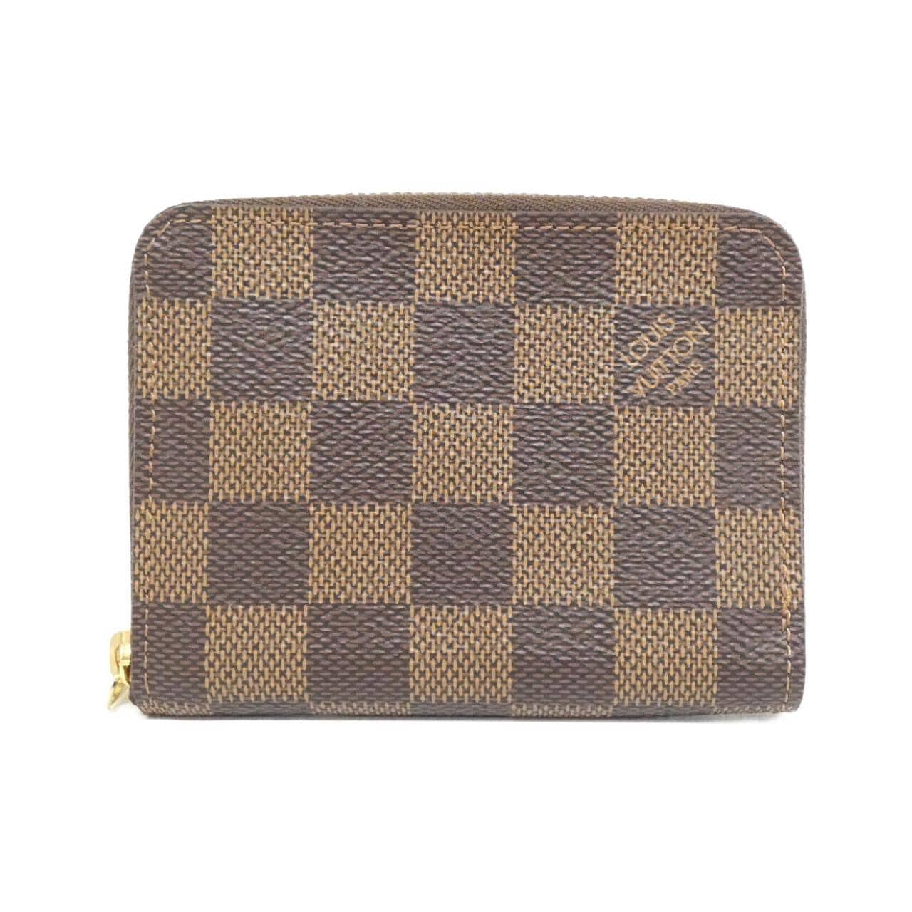 LOUIS VUITTON Damier拉链零钱包 N63070 零INCASE