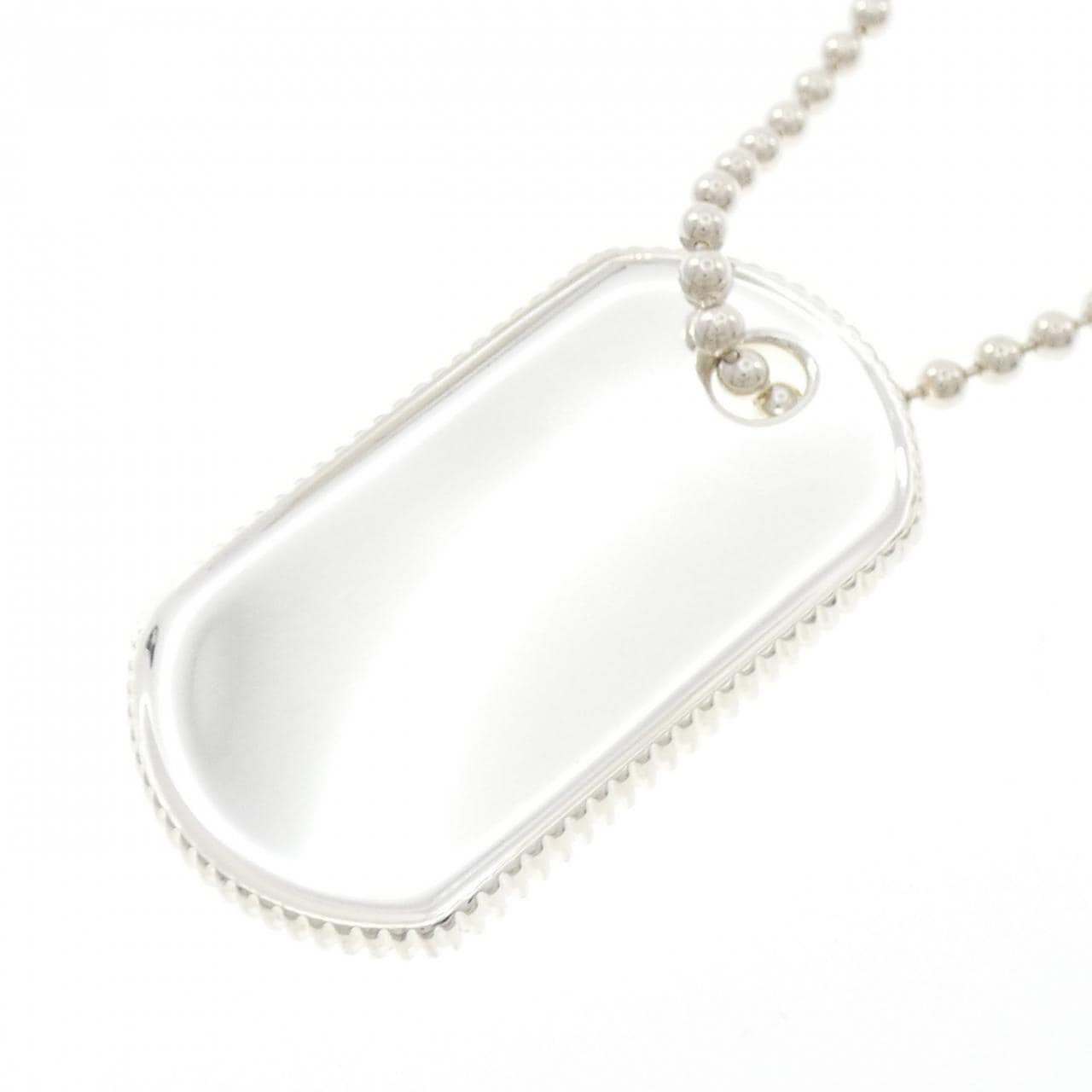 ティファニー コインエッジドックタグ ネックレス