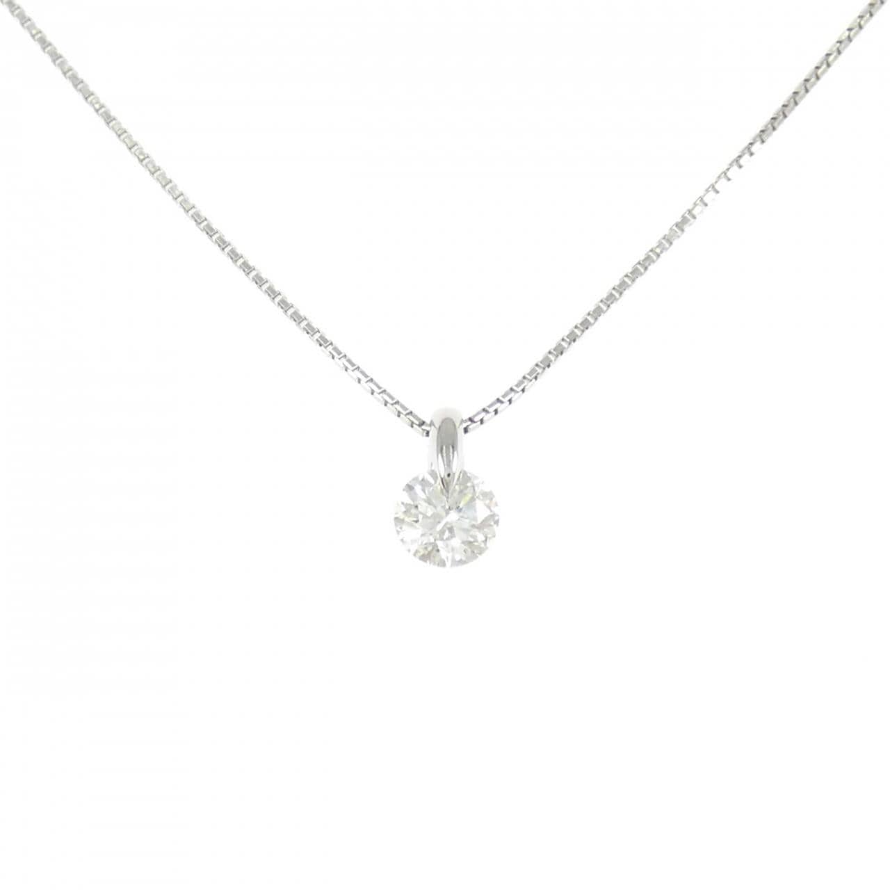 PT900 ソリティア ダイヤモンド ネックレス 0.50CT