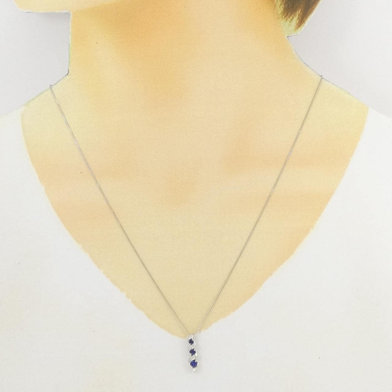 PT900/PT850 サファイヤ ネックレス 0.31CT