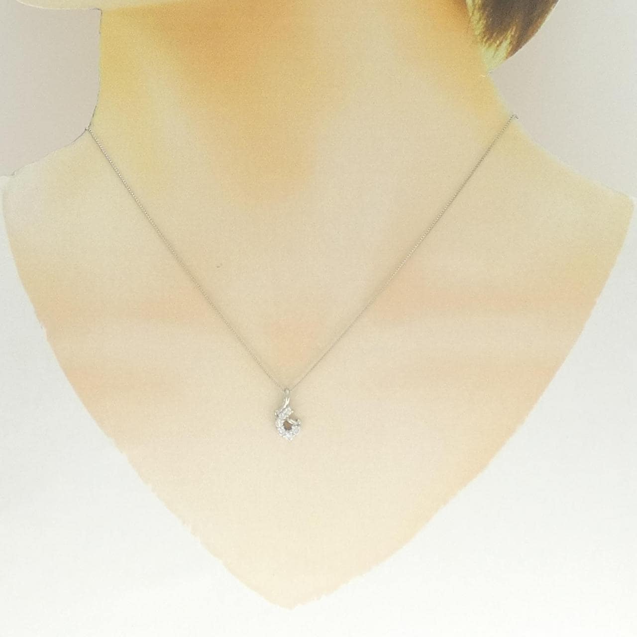 PT900/PT850 ダイヤモンド ネックレス 0.17CT