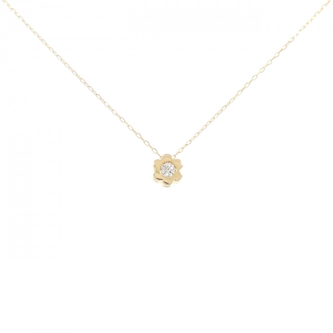 K18YG ダイヤモンド ネックレス 0.05CT