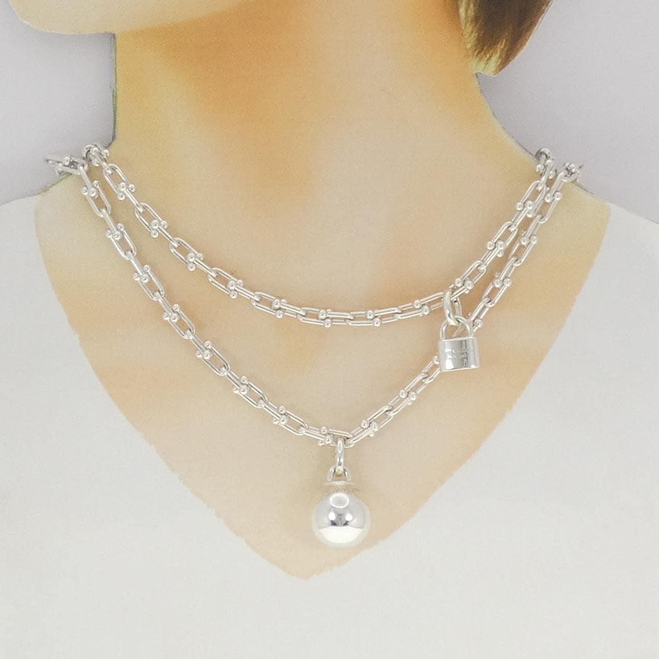 ティファニー スモール ラップ ネックレス