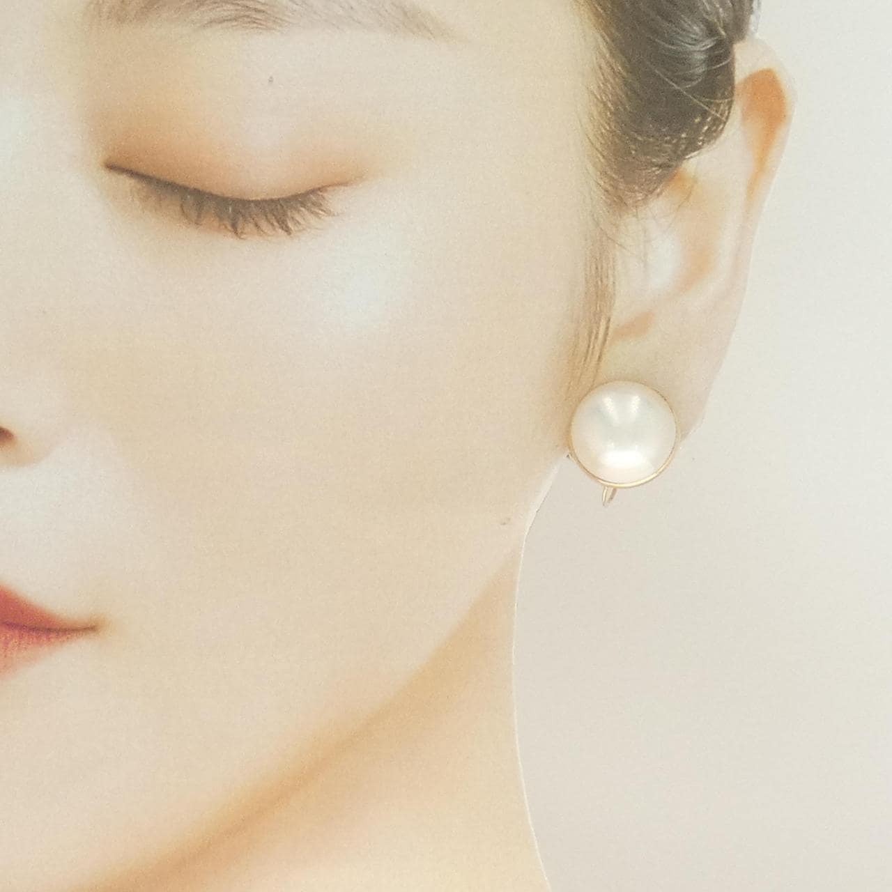 K18YG マベパール イヤリング