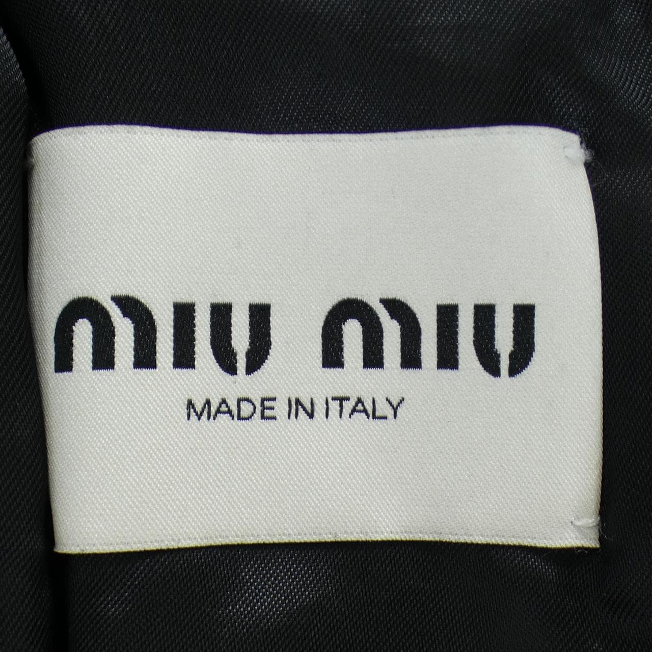 ミュウミュウ MIU MIU MIU MIU ロゴ MPV905 SOOO 1420 レザージャケット