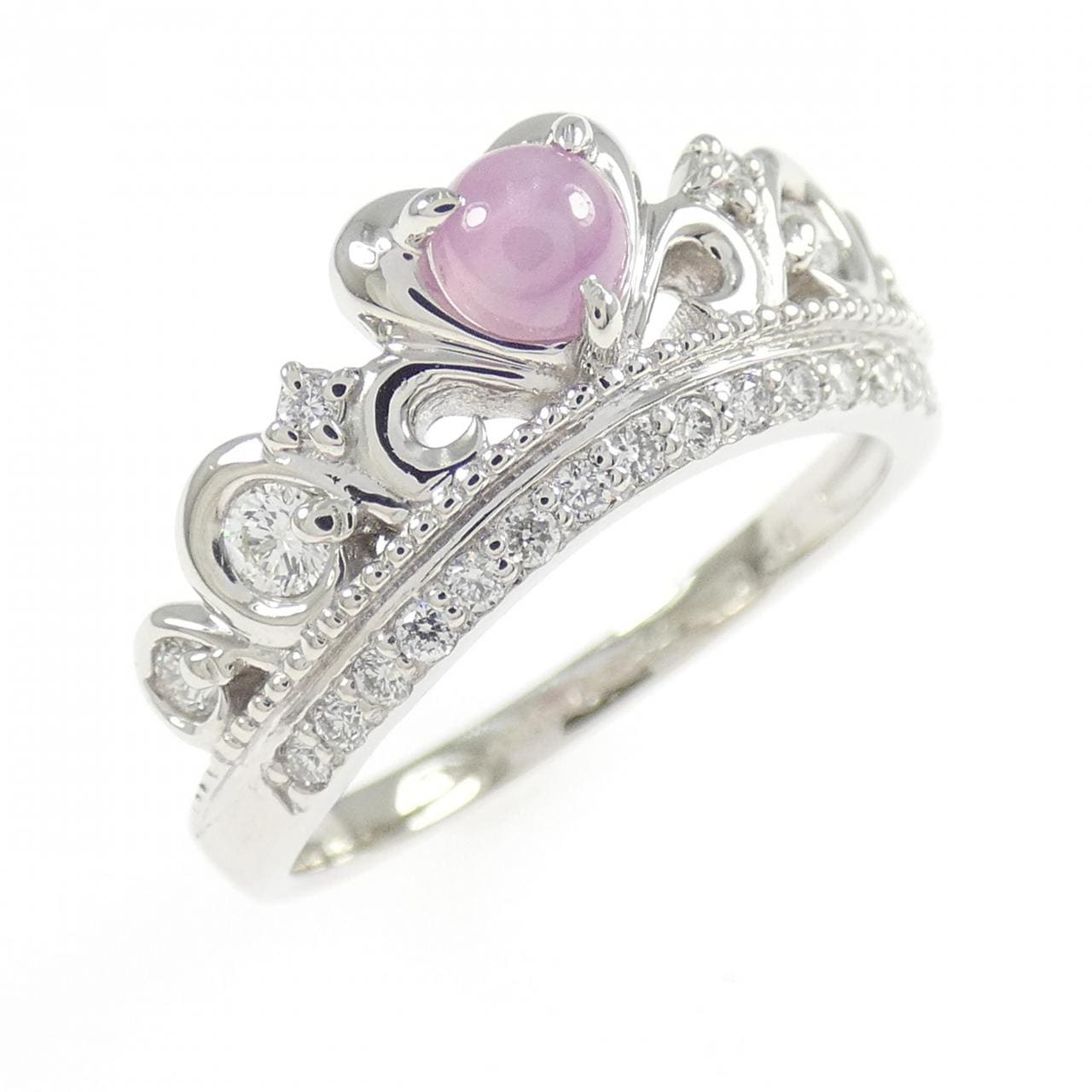 PT900 ティアラ スターサファイヤ リング 0.444CT