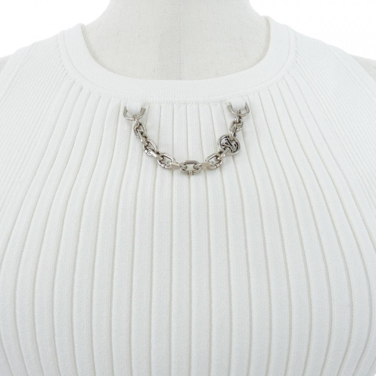 ルイヴィトン LOUIS VUITTON リブドクロップトップ FMKW77N93 タンクトップ